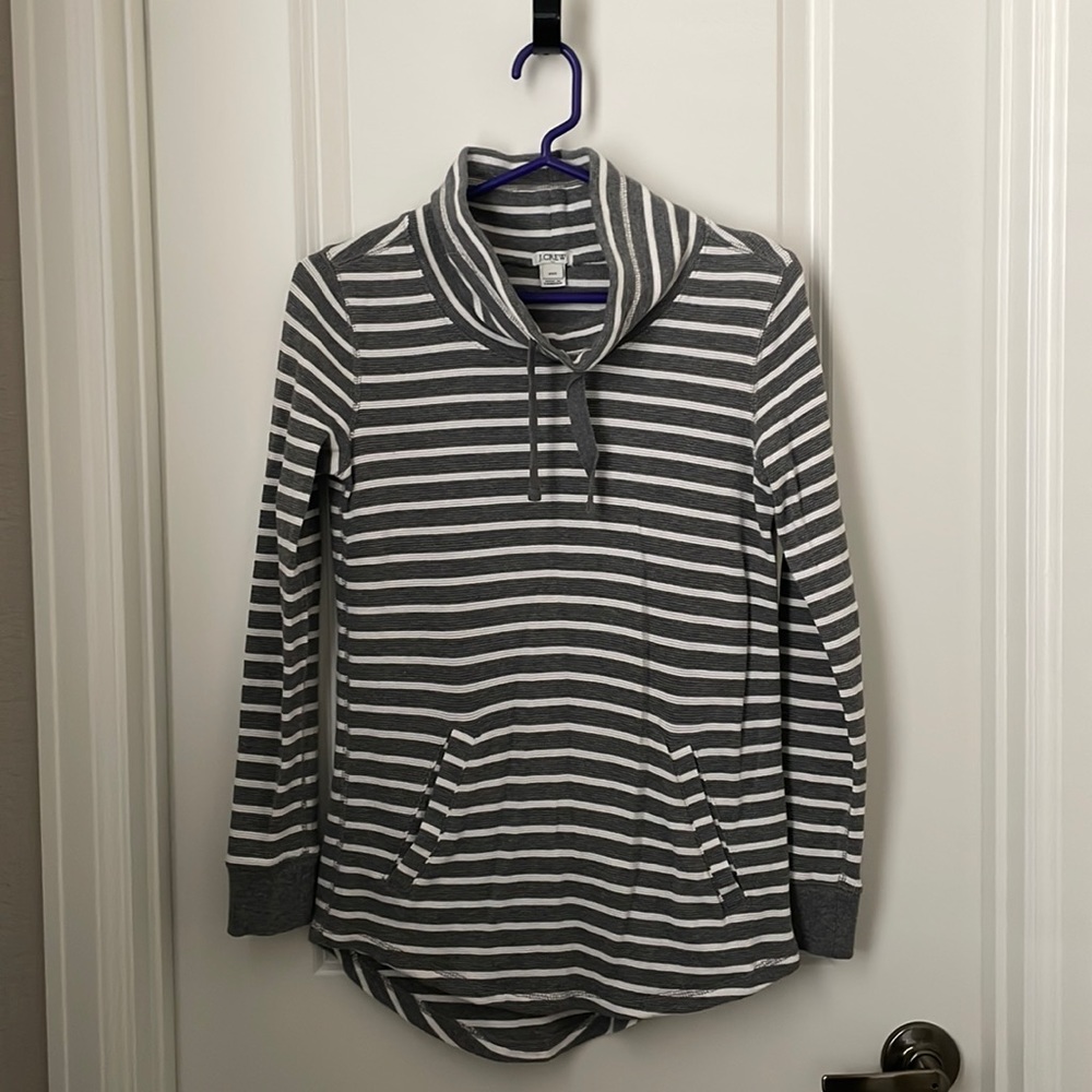 JCrew Funnel Neck Long-Sleeved Shirt